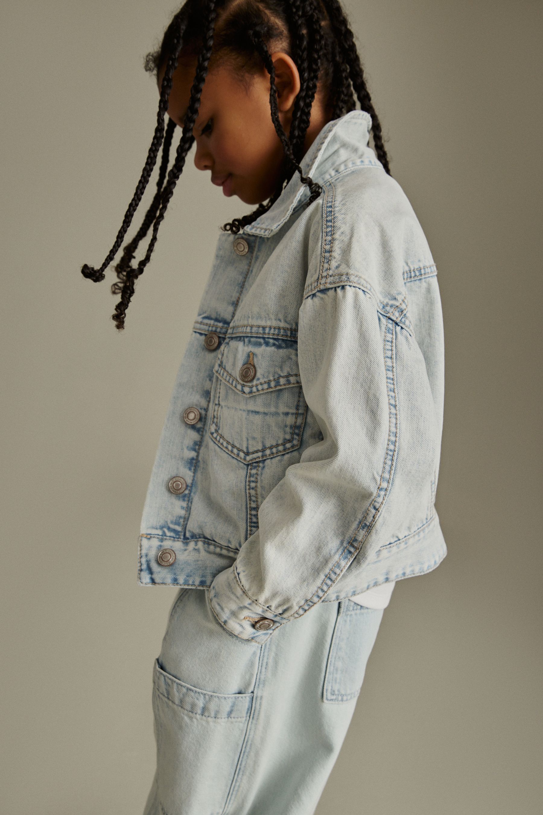 Buy Bleach Wash Oversized Denim Jacket 3 16yrs from Next Ireland