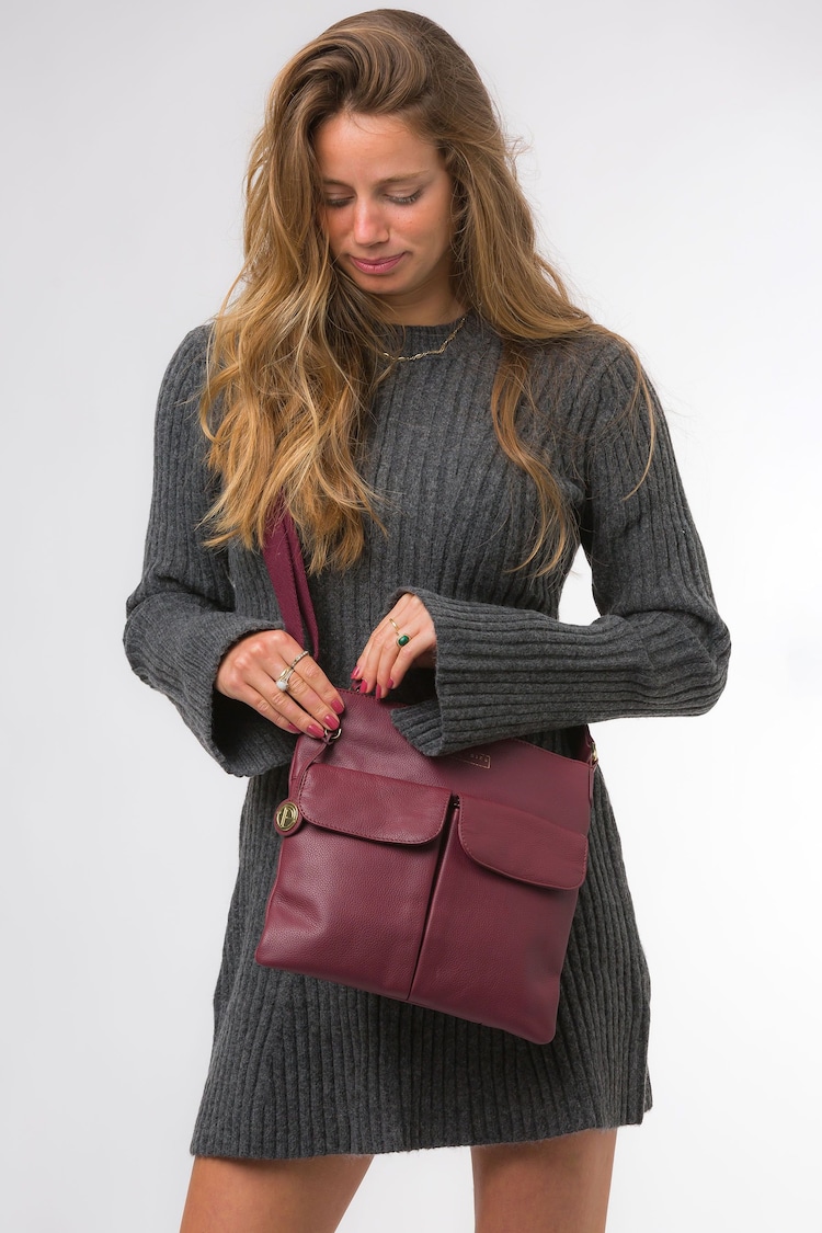 Pure Luxuries London Soames Leather Cross Body Bag - Image 1 of 6