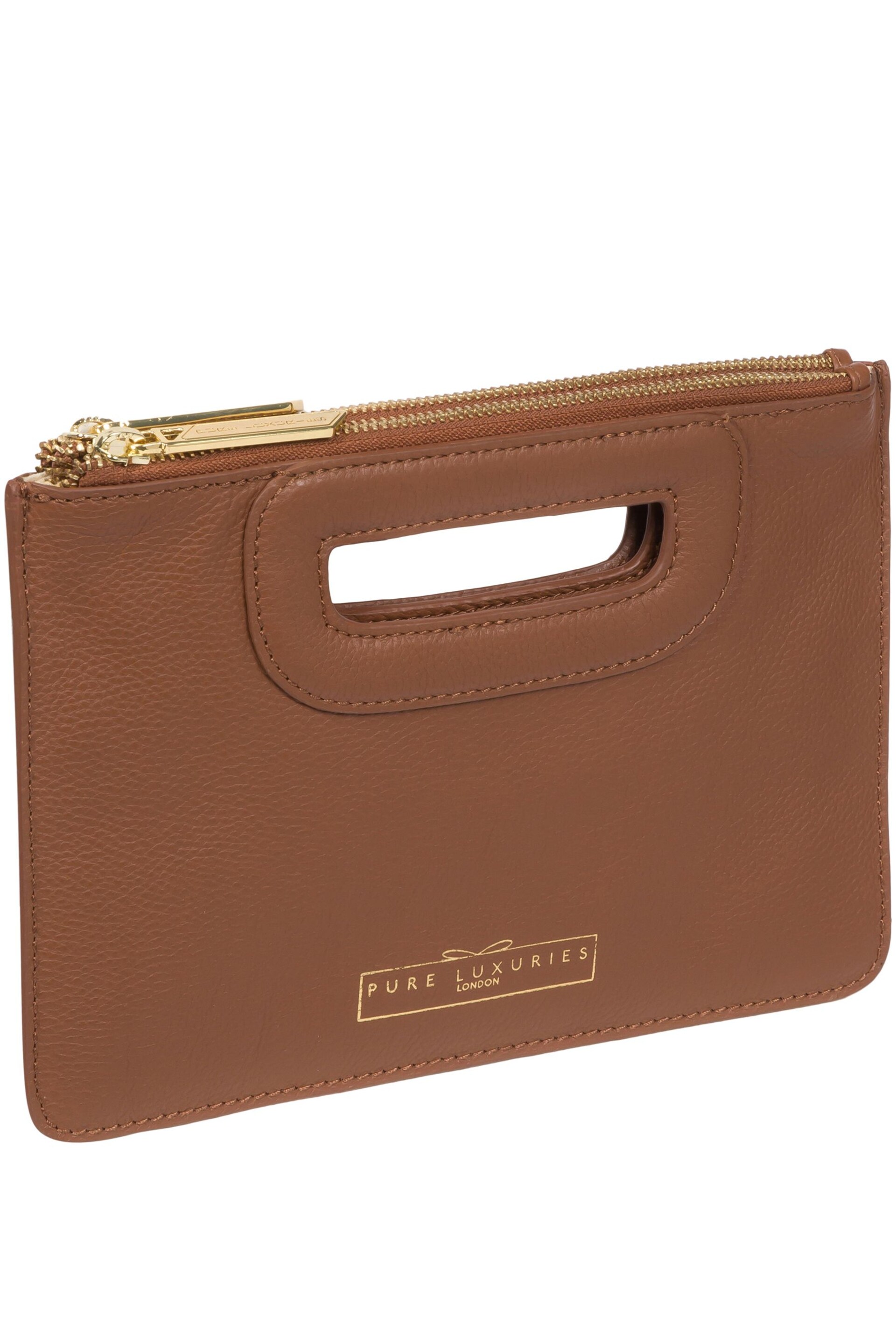 Pure Luxuries London Esher Leather Clutch Bag - Image 3 of 5