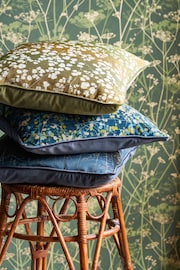 Clarissa Hulse Blue Whispering Grass Cushion - Image 4 of 5