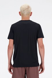 New Balance Black Mens Run T-Shirt - Image 2 of 4