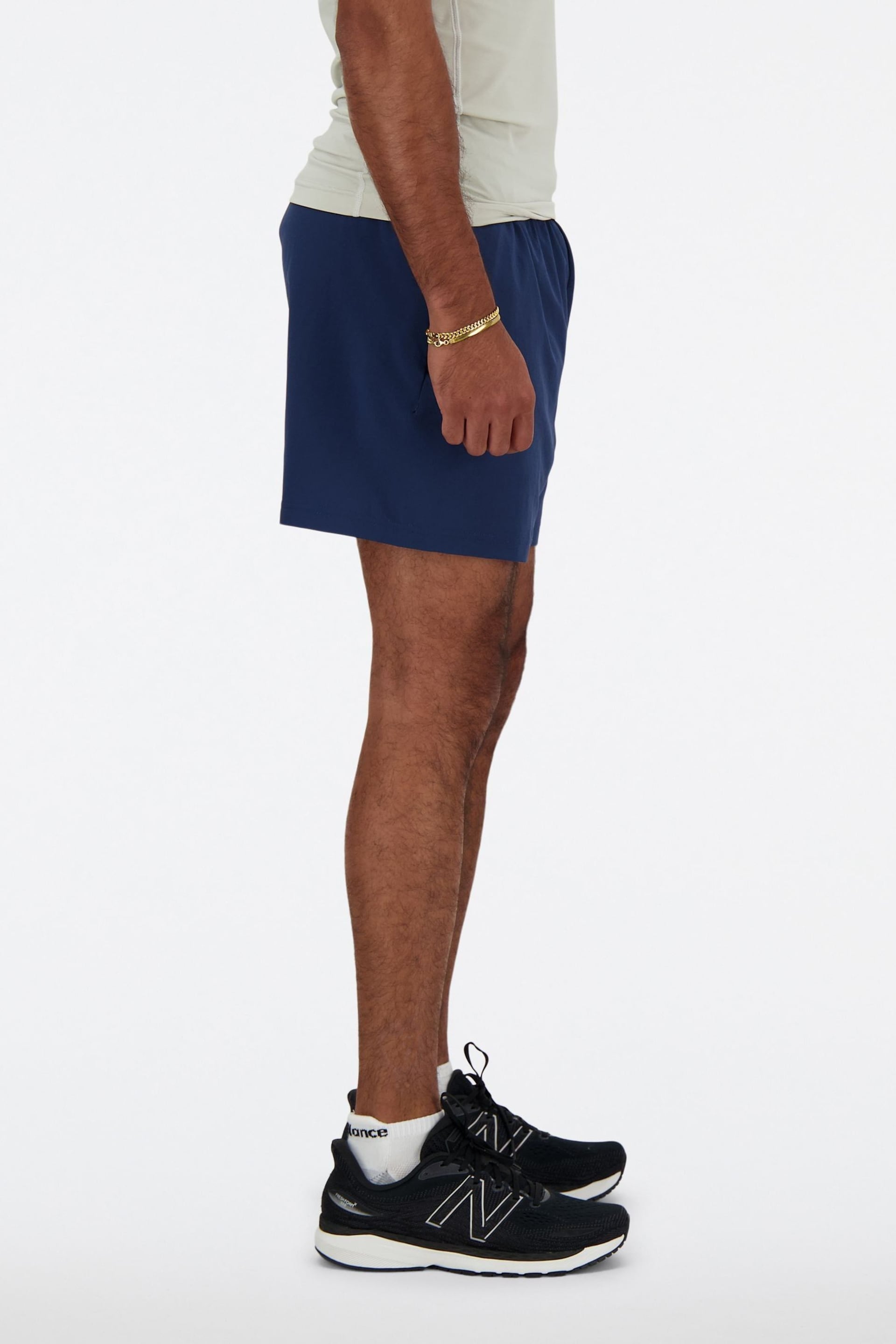 New Balance Blue 5 Inch Shorts - Image 3 of 8