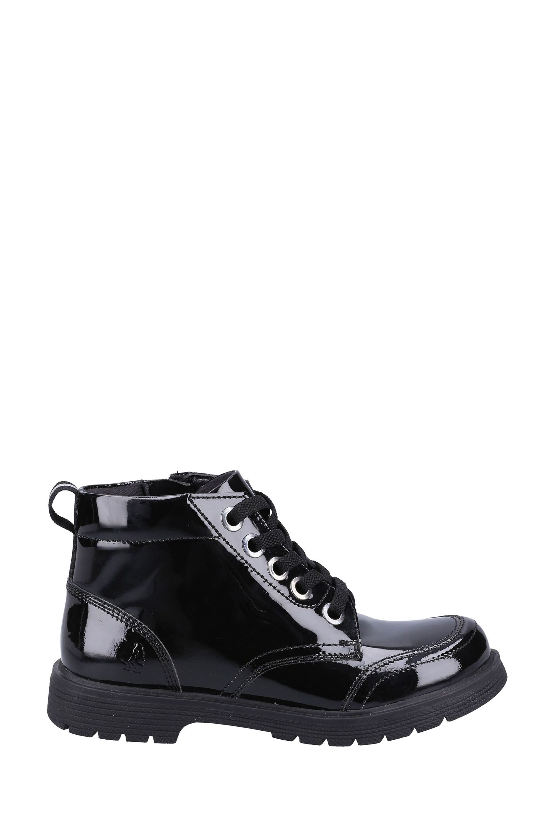 Hush puppies black boots discount