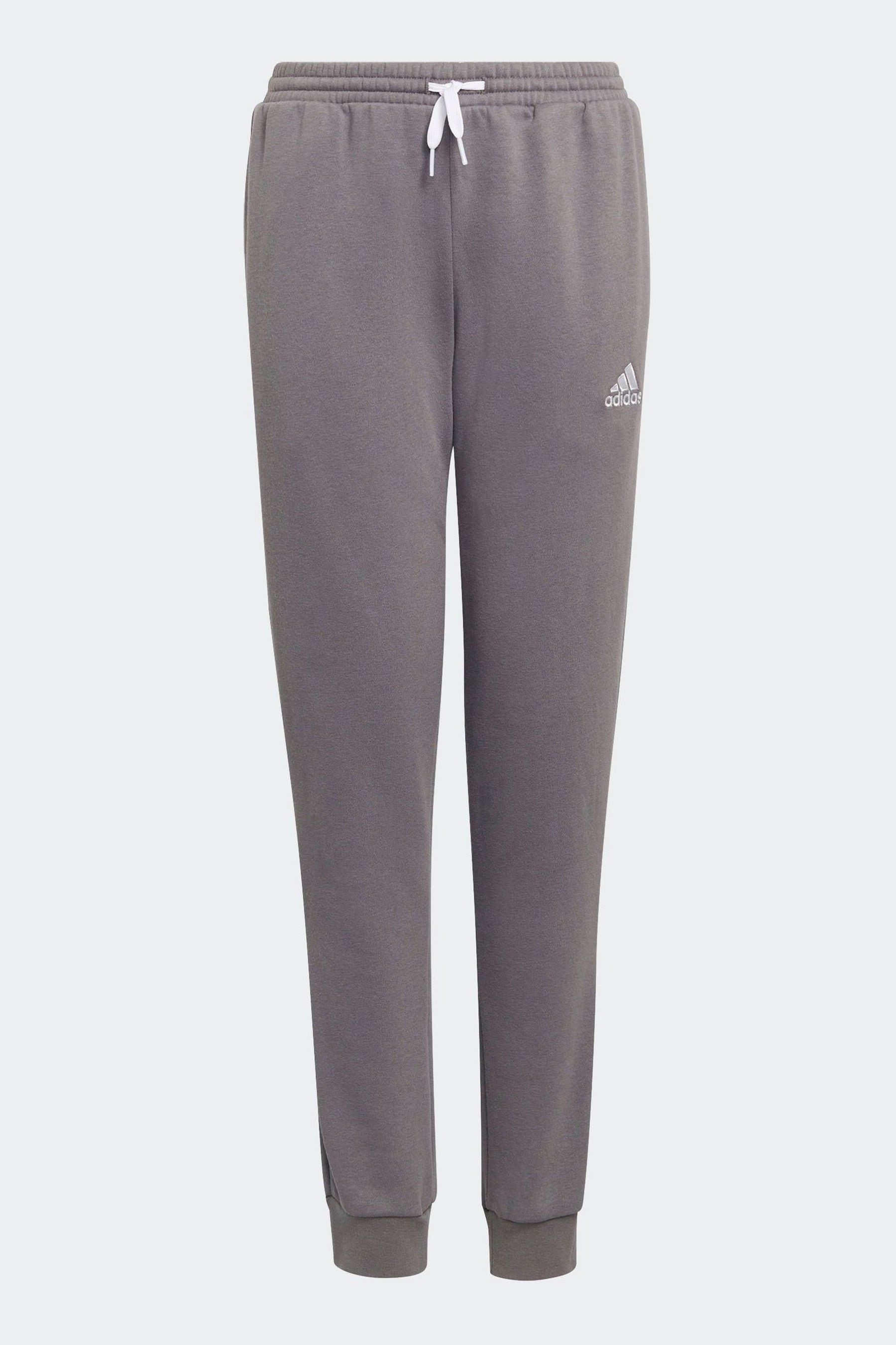 Grey and white adidas joggers store