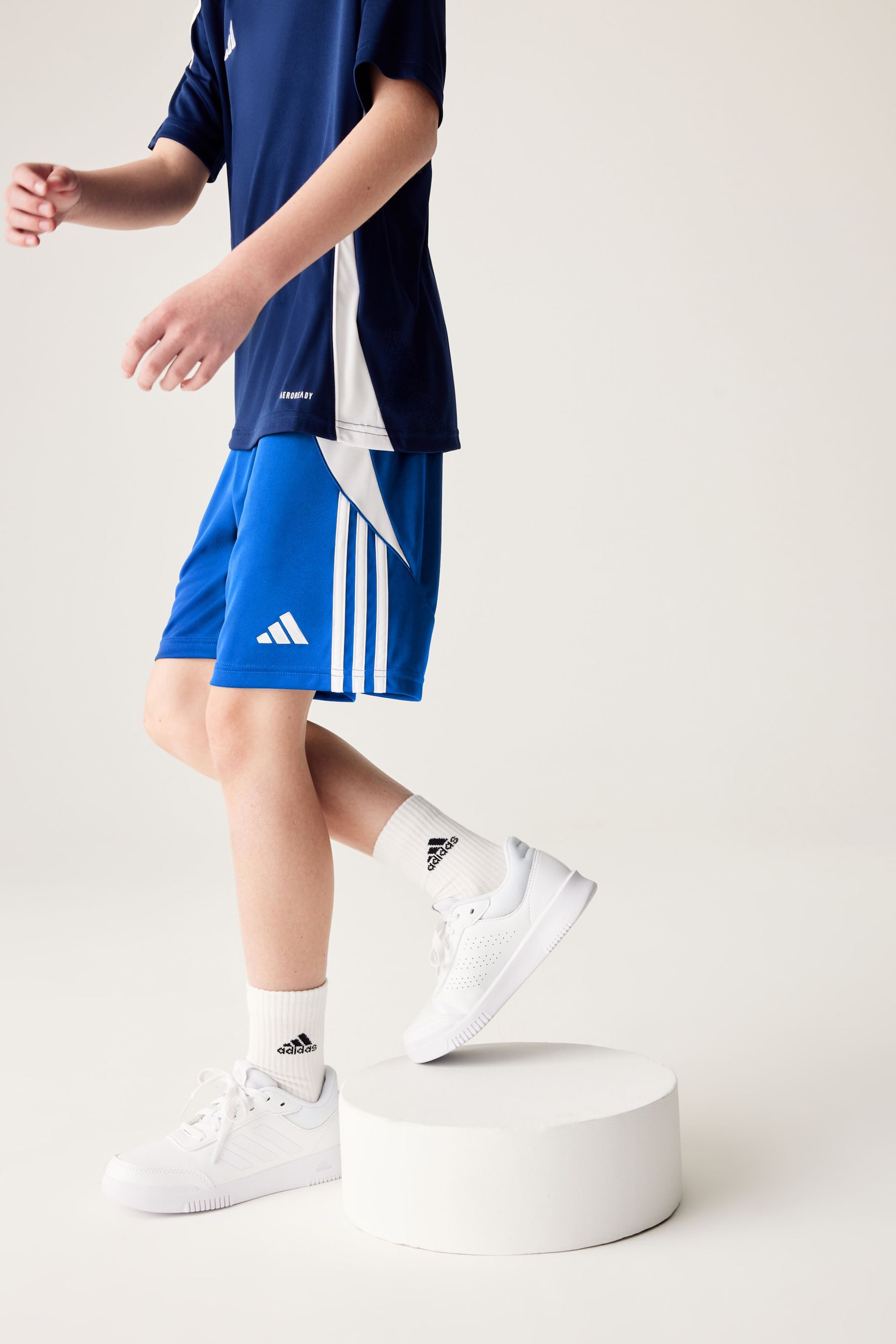 adidas Bright Blue Tiro 24 Shorts - Image 1 of 9