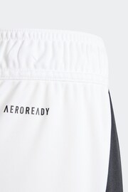 adidas White/Black Tiro 24 Shorts - Image 9 of 11