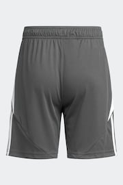 adidas Light Grey Tiro 24 Shorts - Image 2 of 2