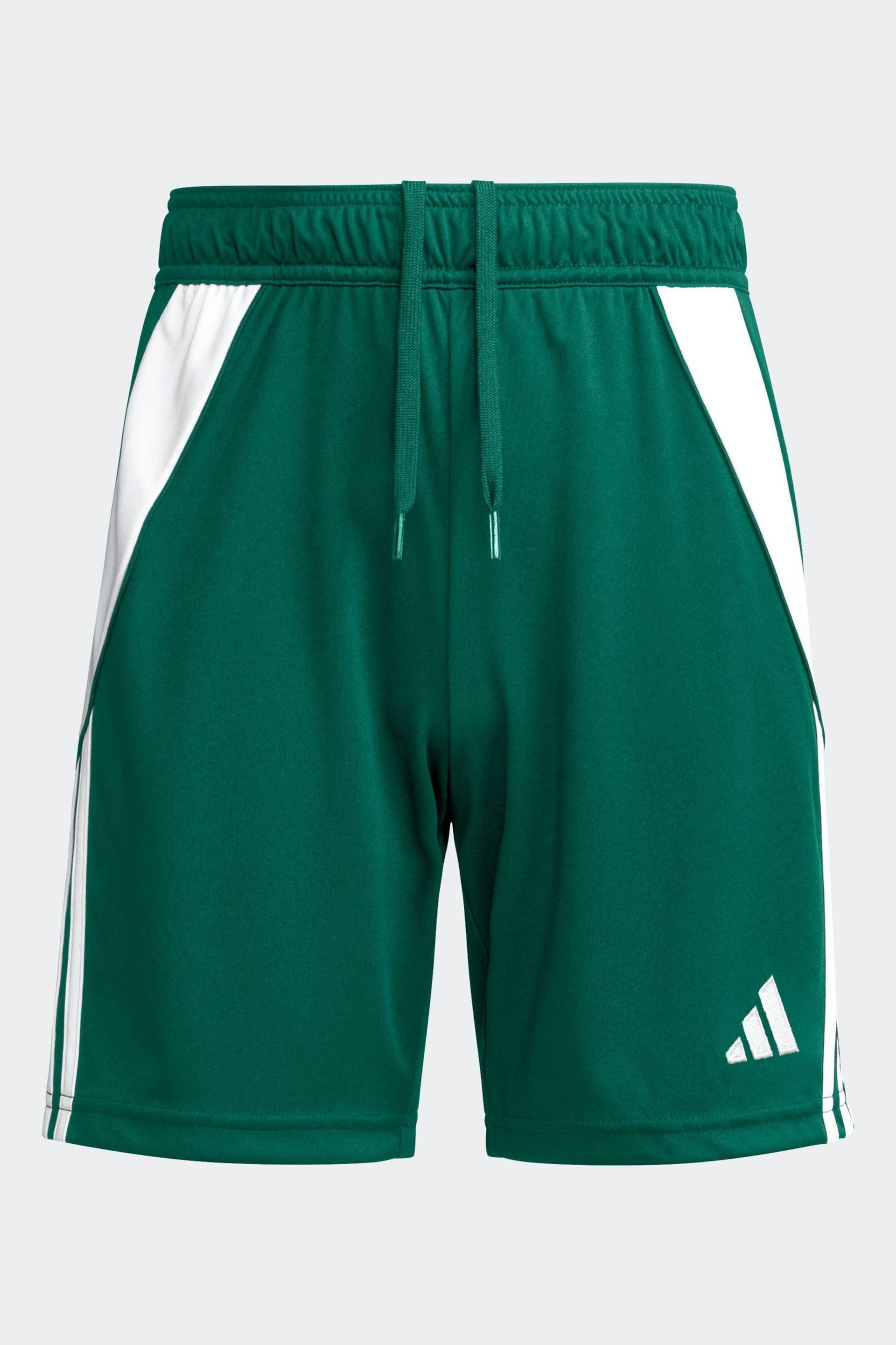 adidas Dark Green Tiro 24 Shorts - Image 1 of 2