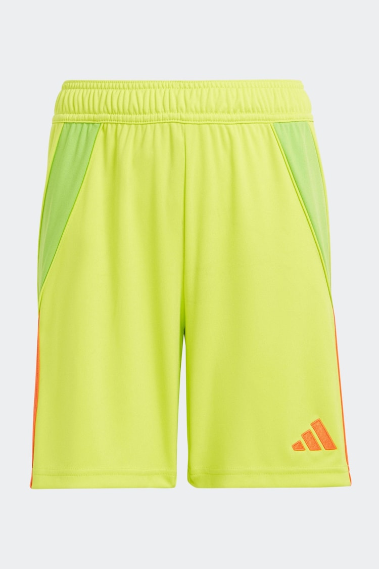 adidas Lime Green Tiro 24 Shorts - Image 1 of 6