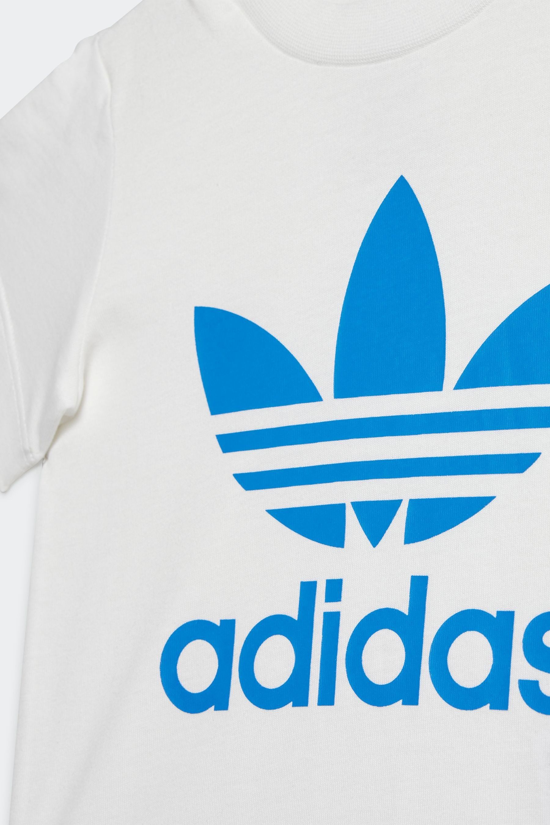 Buy adidas Originals White Blue Infant Trefoil T Shirt and Shorts Set from Next Canada