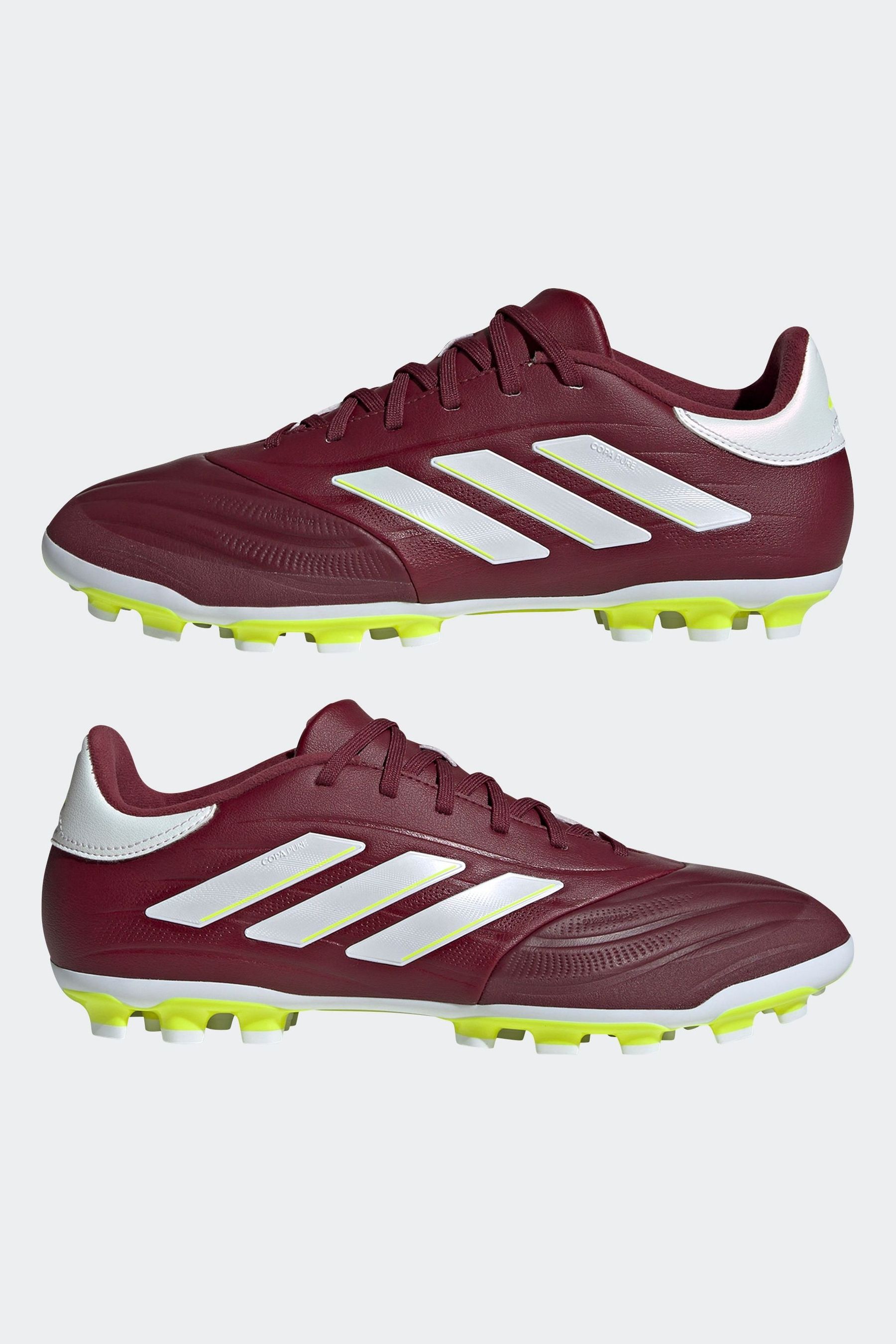 Buy adidas Red White Football Copa Pure II League Artificial Grass Kids Boots from Next Malta