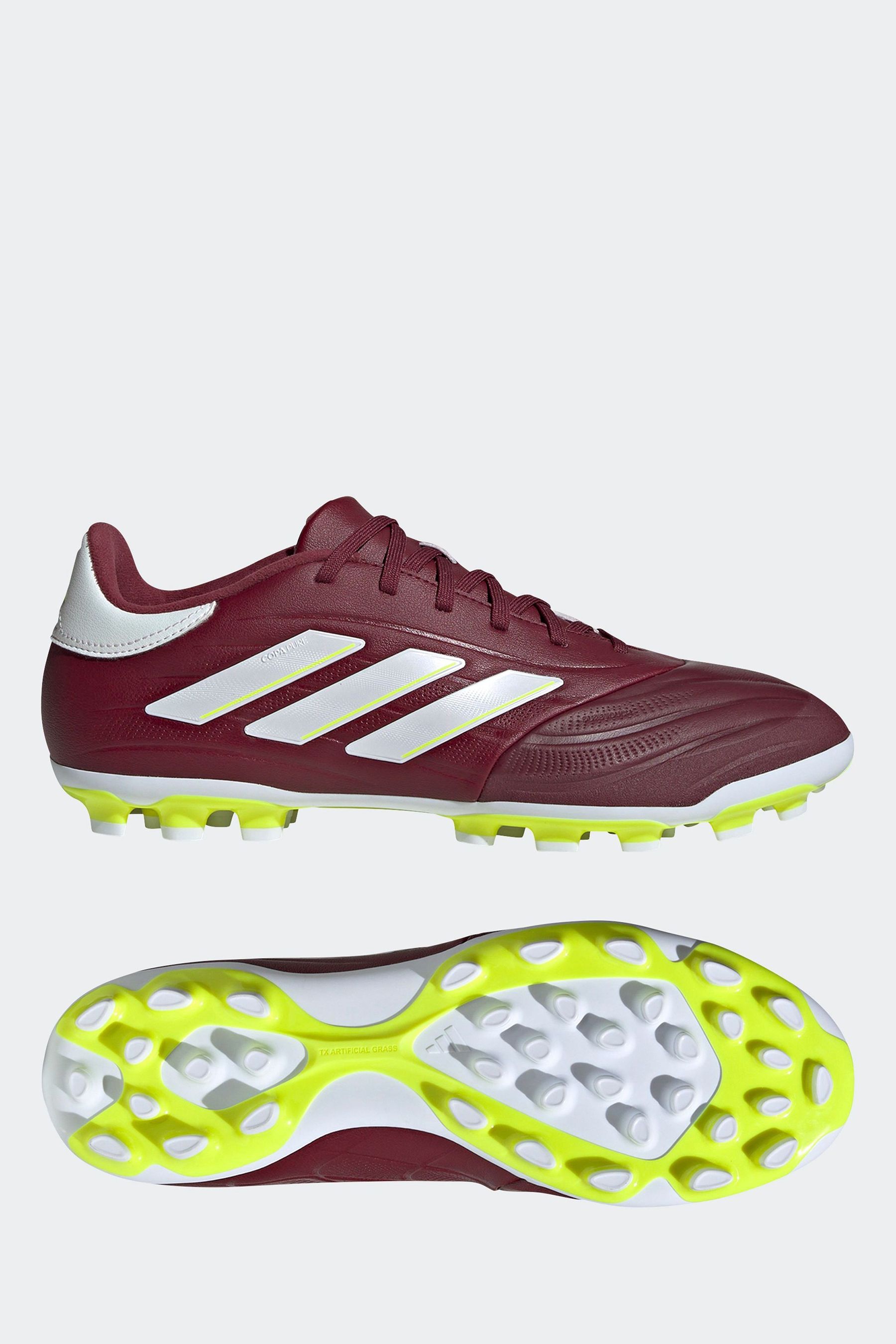 Buy adidas Red White Football Copa Pure II League Artificial Grass Kids Boots from Next Luxembourg