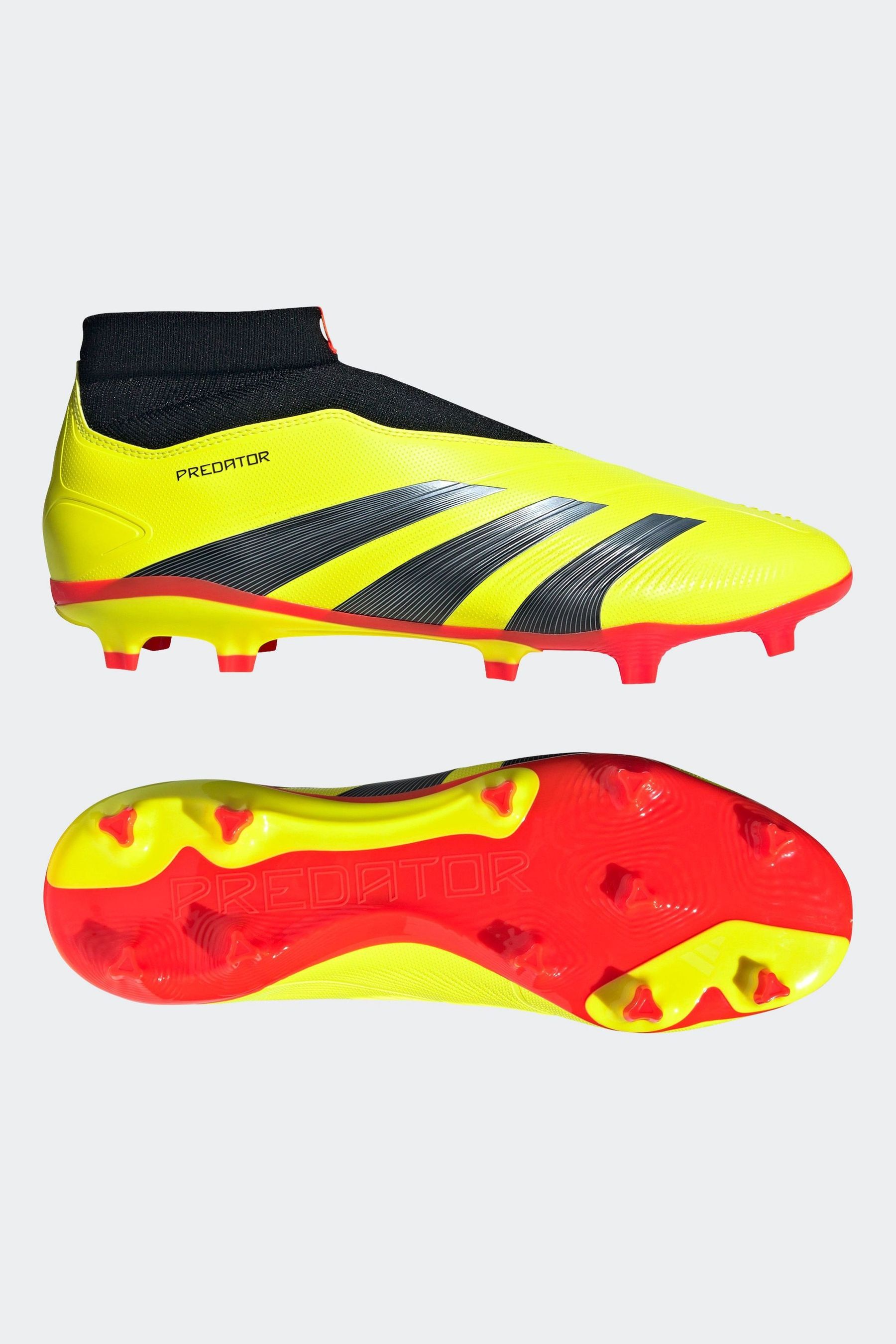 Buy adidas Yellow Football Predator 24 League Laceless Firm Ground Adult Boots from the Next UK online shop