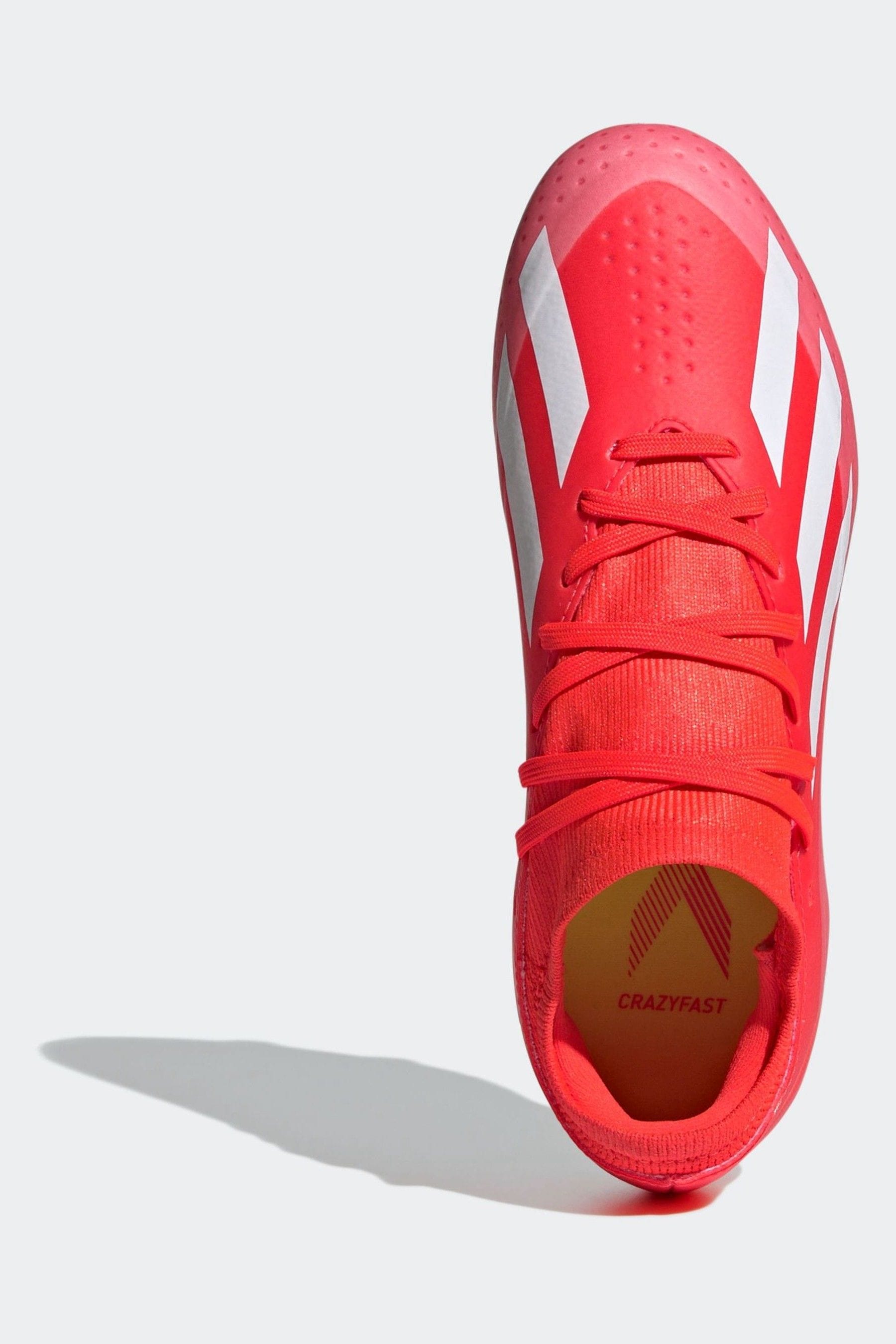 Buy adidas Red White Football X Crazyfast League Firm Ground Kids Boots from the Next UK online shop