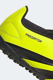 adidas Yellow Football Predator 24 Club Turf Kids Boots - Image 11 of 11