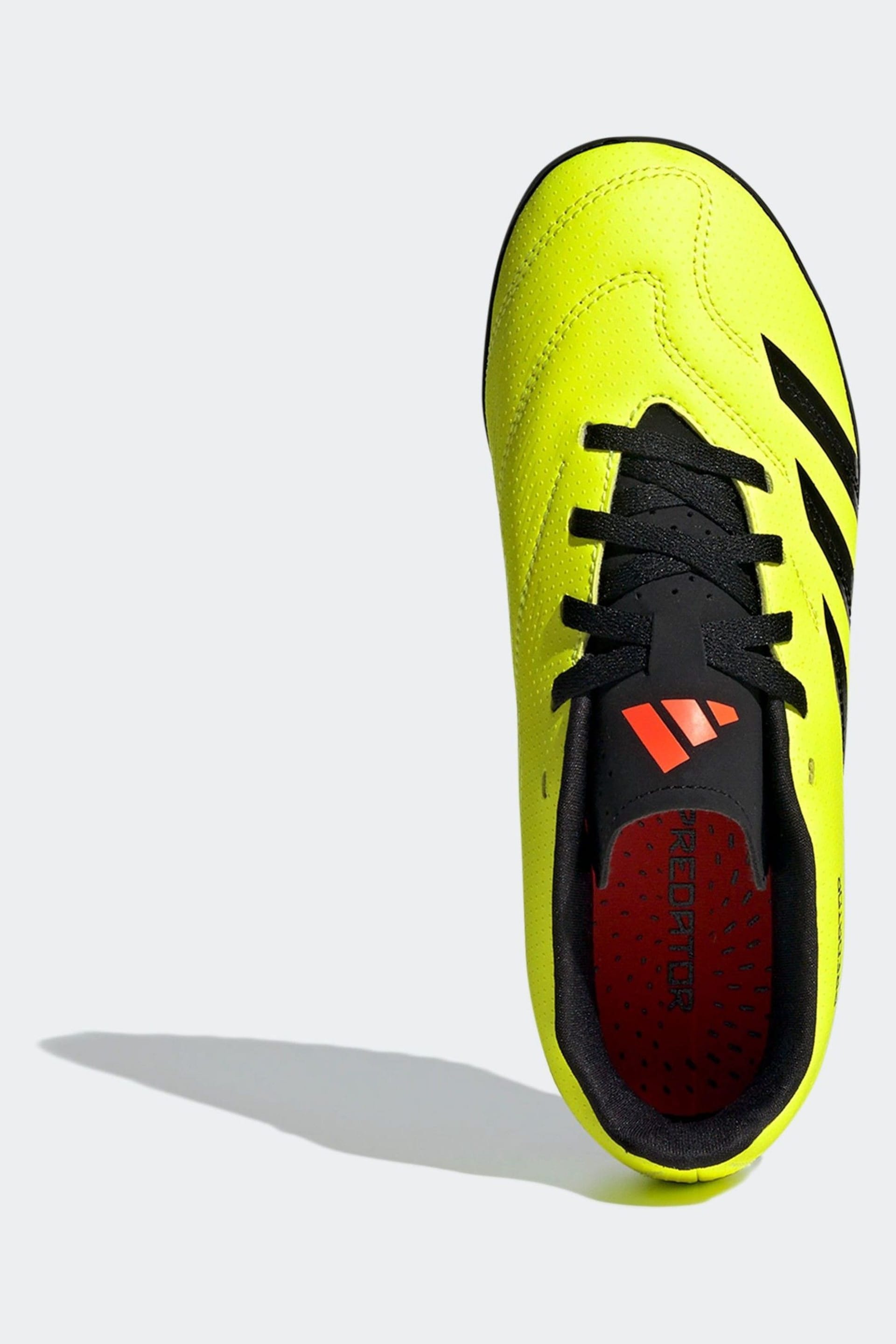 adidas Yellow Football Predator 24 Club Turf Kids Boots - Image 5 of 11