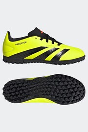 adidas Yellow Football Predator 24 Club Turf Kids Boots - Image 7 of 11