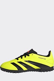 adidas Yellow Football Predator 24 Club Turf Kids Boots - Image 8 of 11