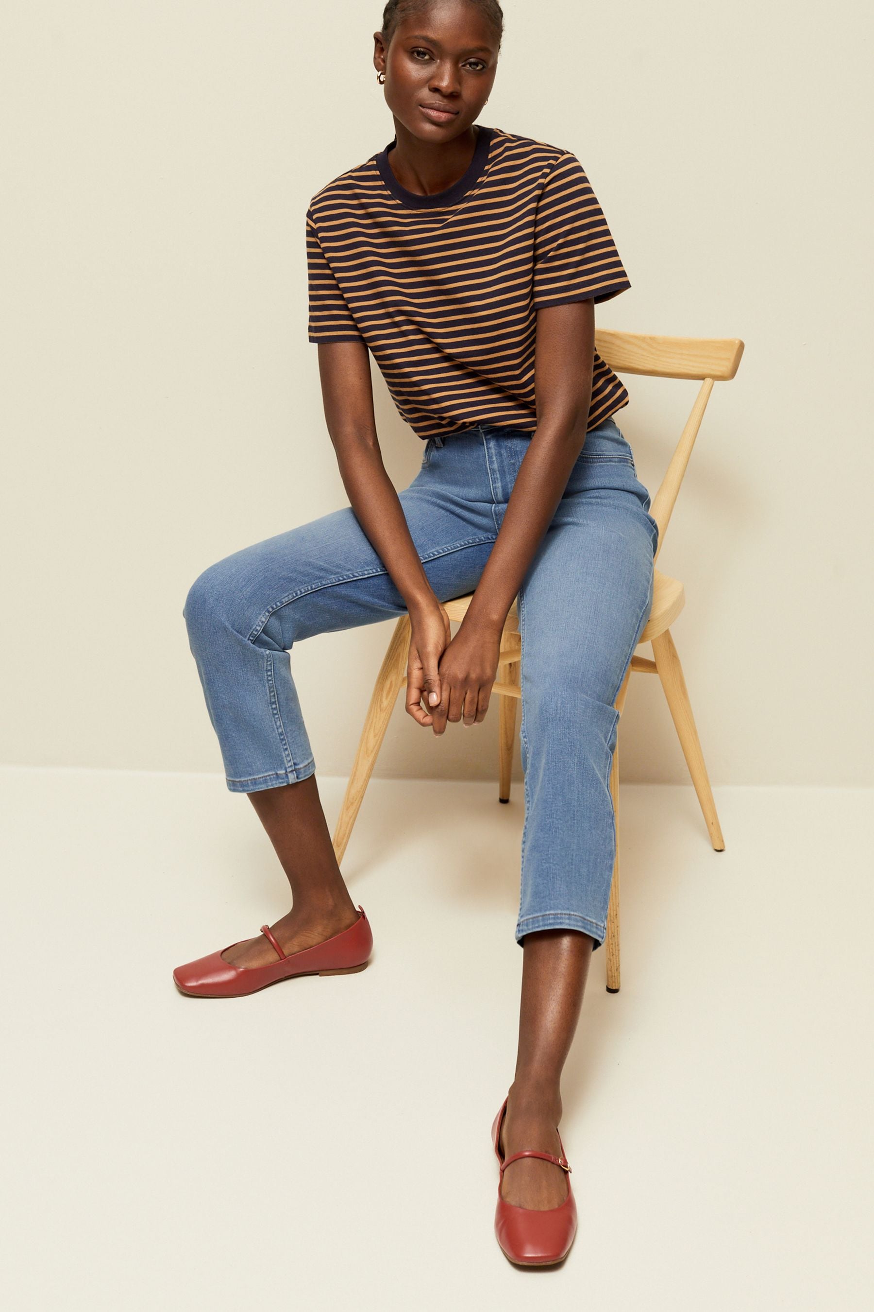 Acheter Bleu moyen Jean slim court from Next Luxembourg