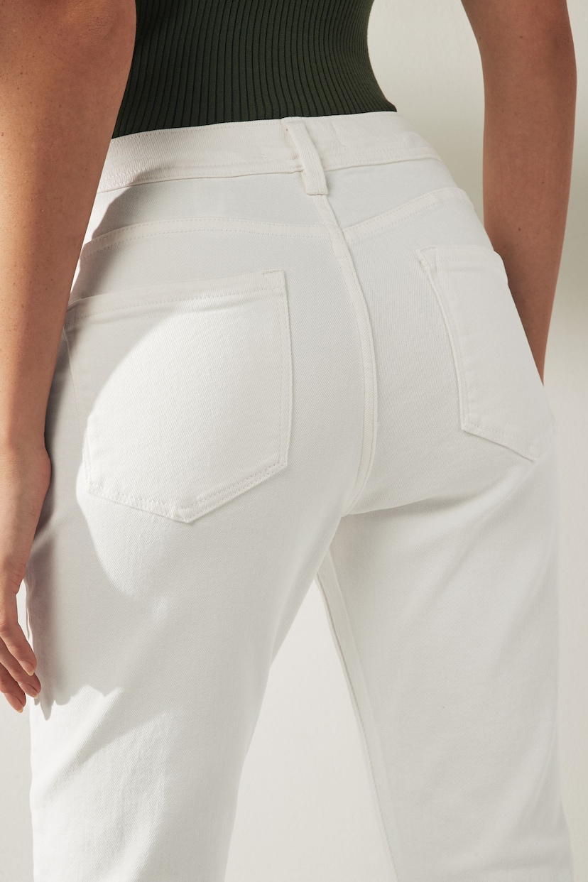 White Cropped Slim Jeans - Image 4 of 4