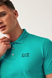 Emporio Armani EA7 Core ID Stretch Cotton Polo Shirt - Image 3 of 4