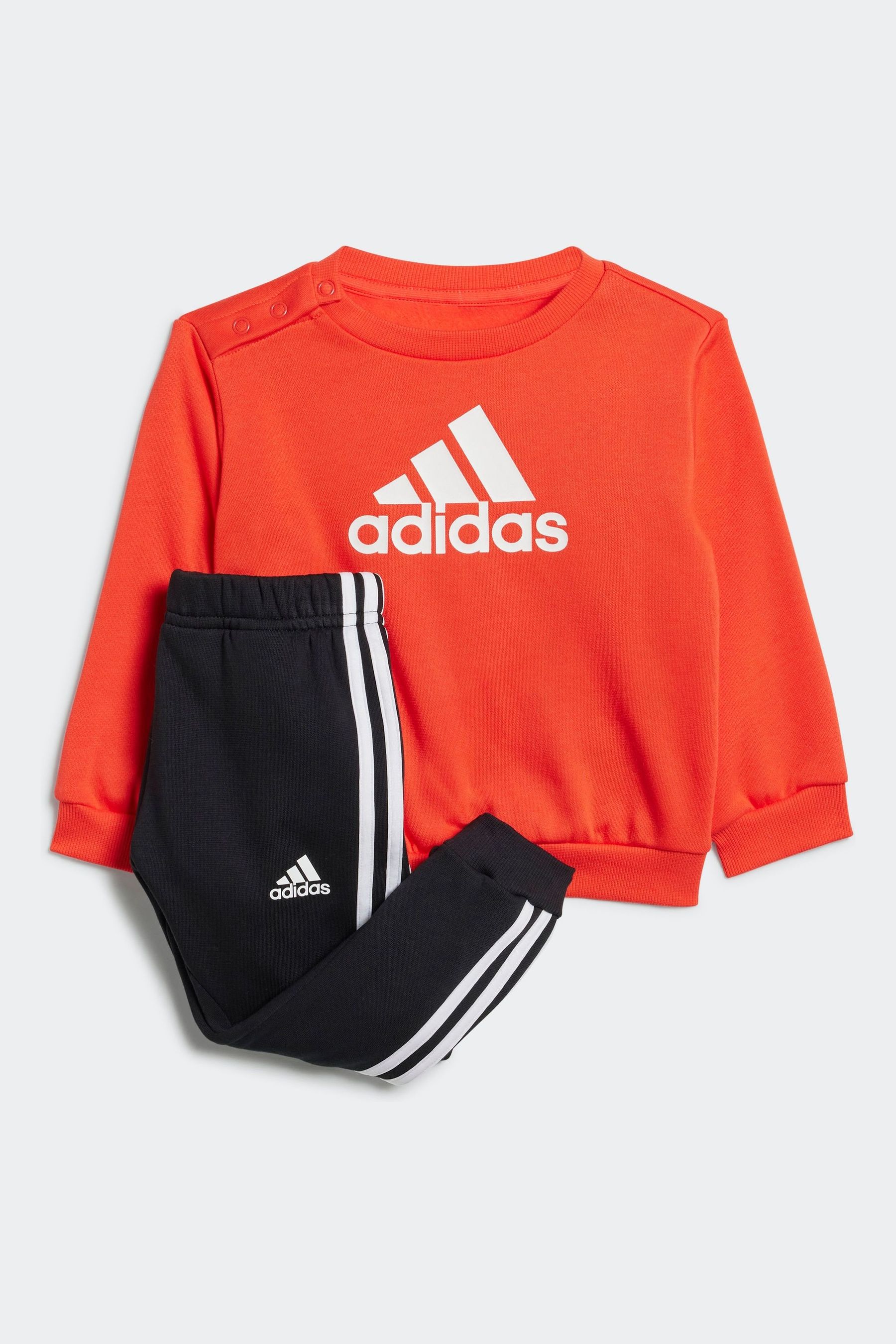 Adidas red and black joggers online