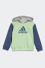 adidas Green/Grey Essentials Colorblock Jogger Set Kids - Image 2 of 6