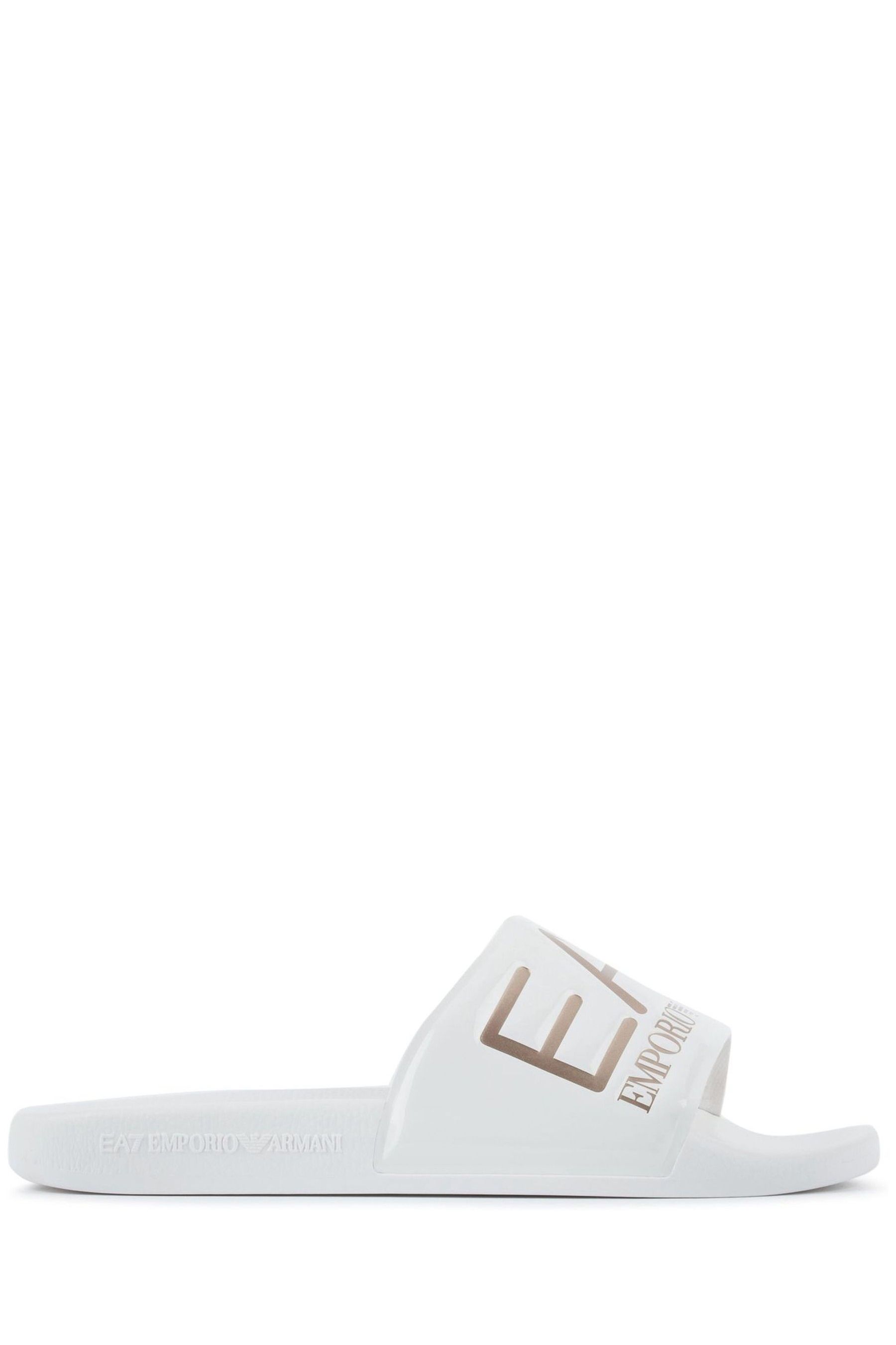 Buy Emporio Armani EA7 Womens Logo Sliders from Next Luxembourg