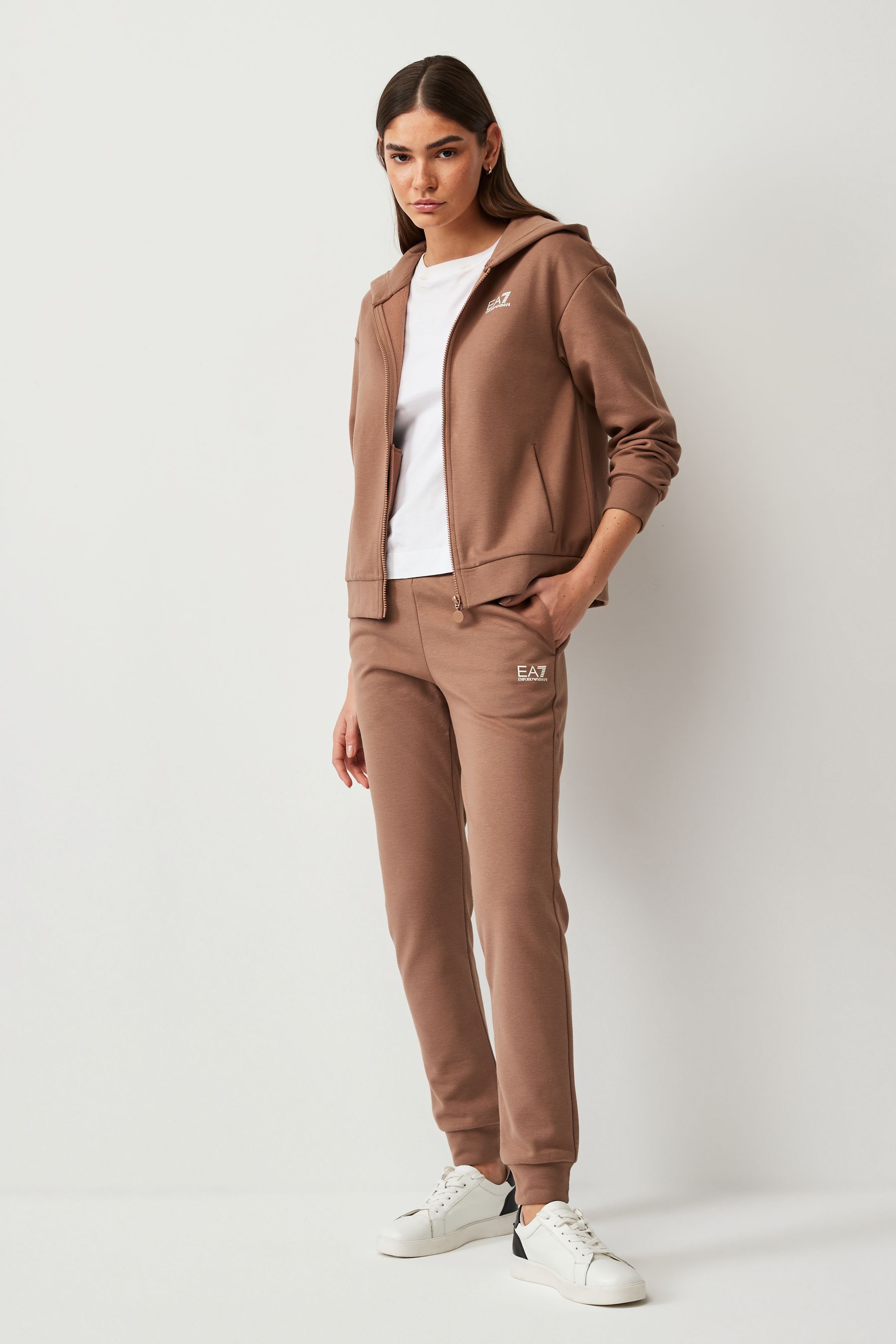 Buy Emporio Armani EA7 Womens Zip Through Hooded Tracksuit from Next Luxembourg