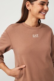 Emporio Armani EA7 Womens Series Logo Sweatshirt - Image 4 of 5
