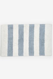 Blue Block Stripe Bath Mat - Image 3 of 4