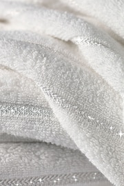White Sparkle Rib Towel - Image 3 of 4