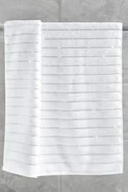 White Sparkle Rib Towel - Image 4 of 4