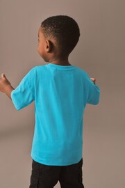 Turquoise Blue Short Sleeve Graffic T-Shirt (3mths-7yrs) - Image 2 of 6