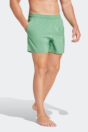 adidas Green Solid CLX Classic Length Swim Shorts - Image 4 of 7