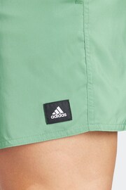 adidas Green Solid CLX Classic Length Swim Shorts - Image 5 of 7