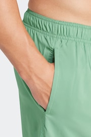 adidas Green Solid CLX Classic Length Swim Shorts - Image 6 of 7