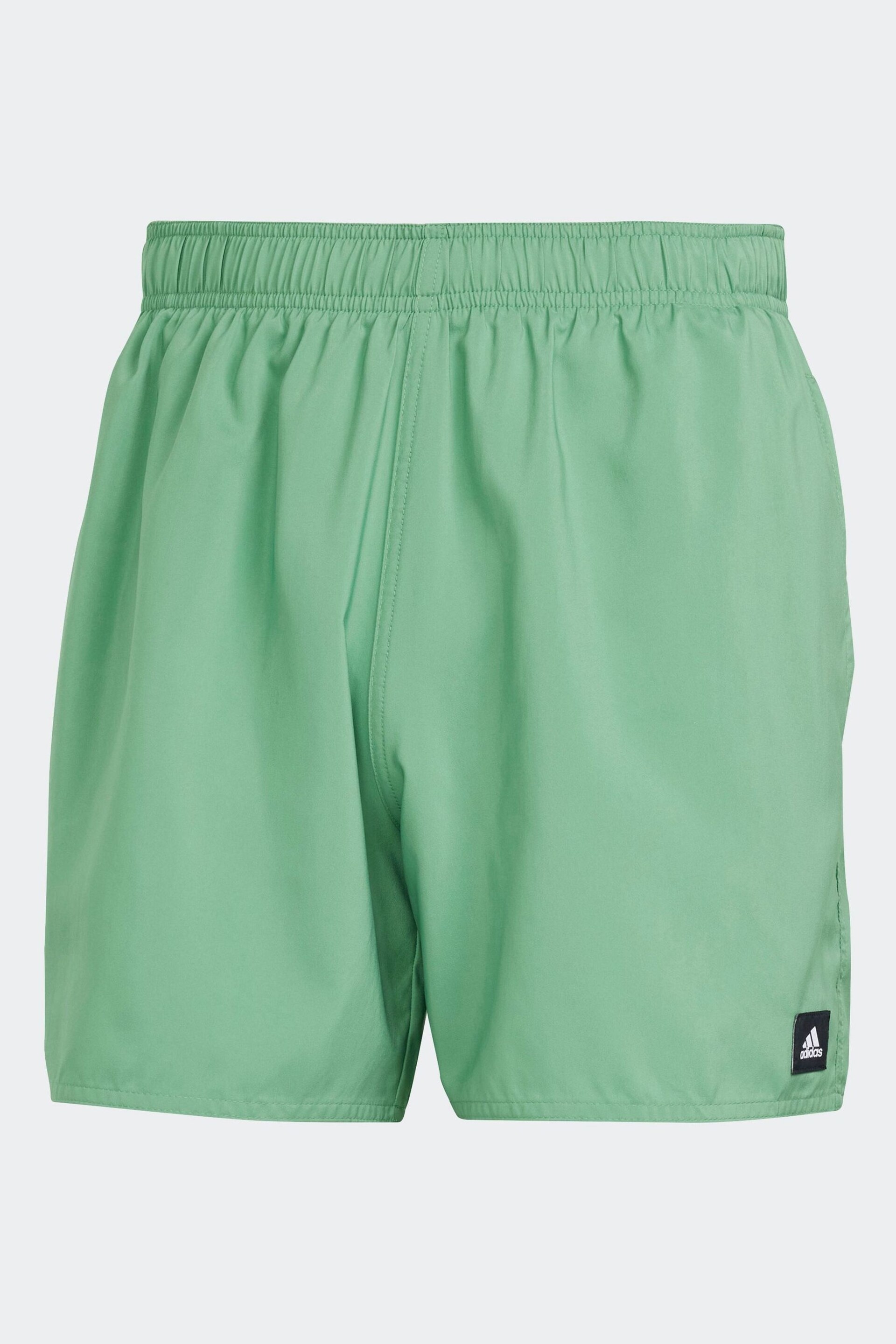 adidas Green Solid CLX Classic Length Swim Shorts - Image 7 of 7