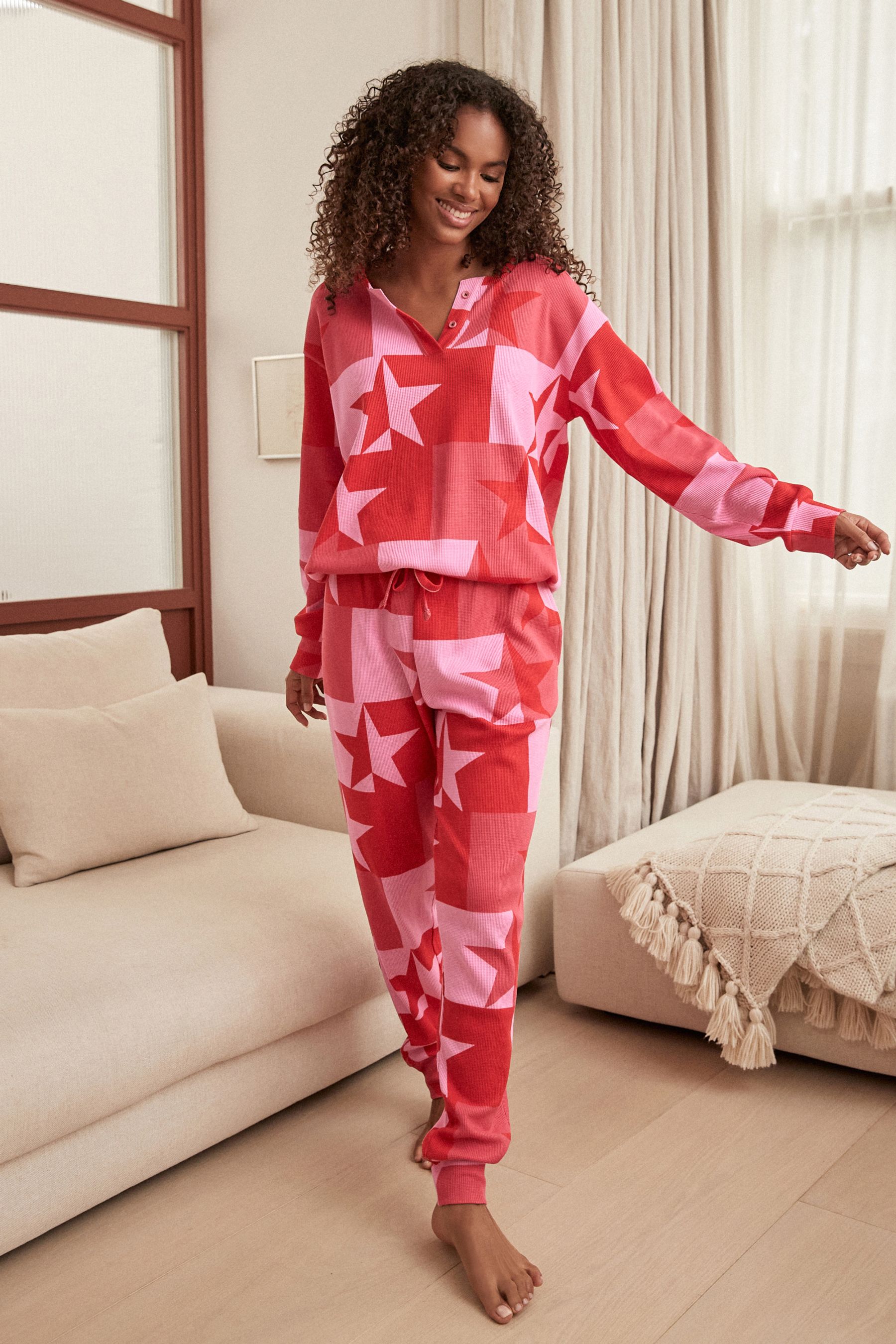 Waffle pyjamas womens 2025