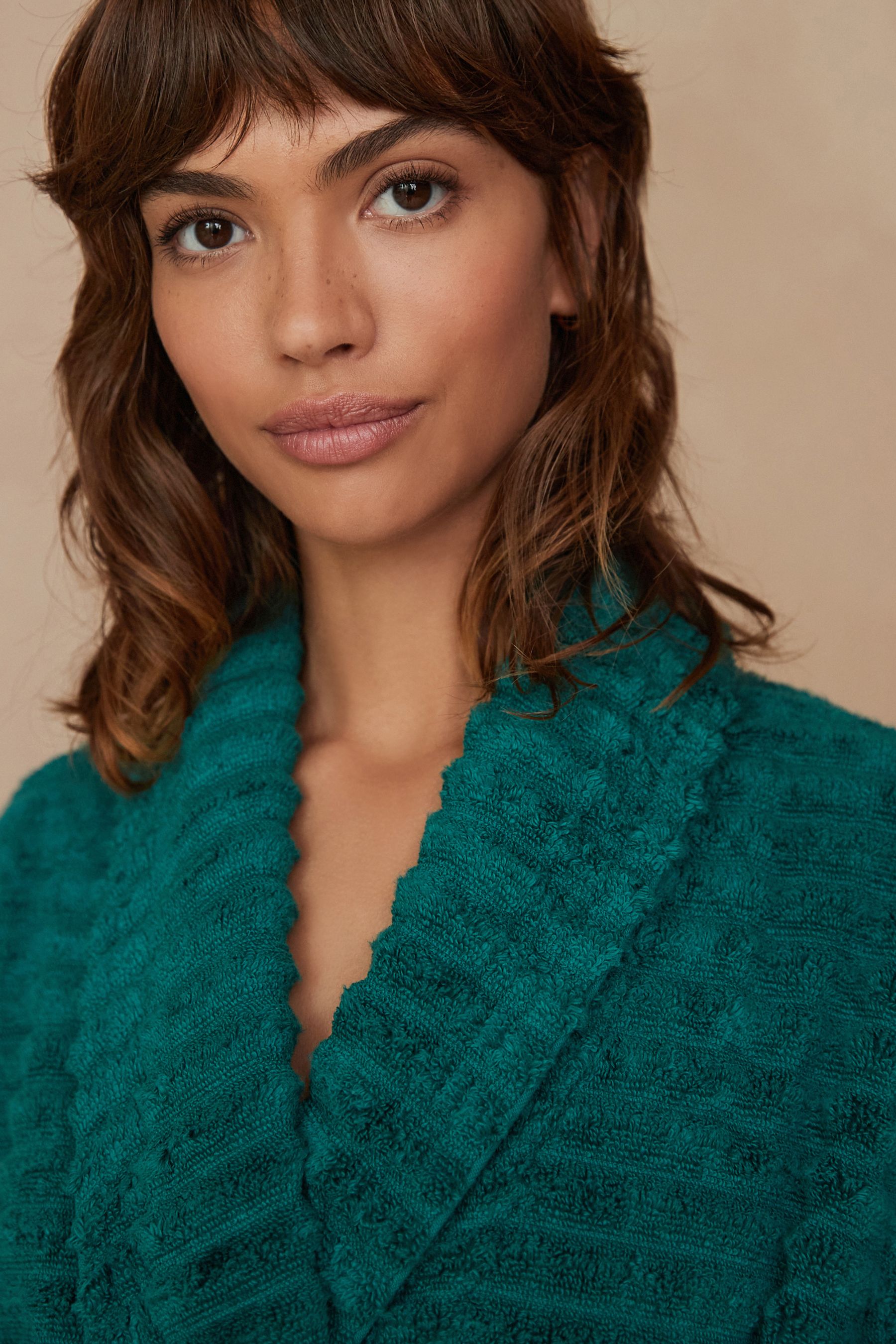 Buy Green Towelling Dressing Gown from Next Luxembourg