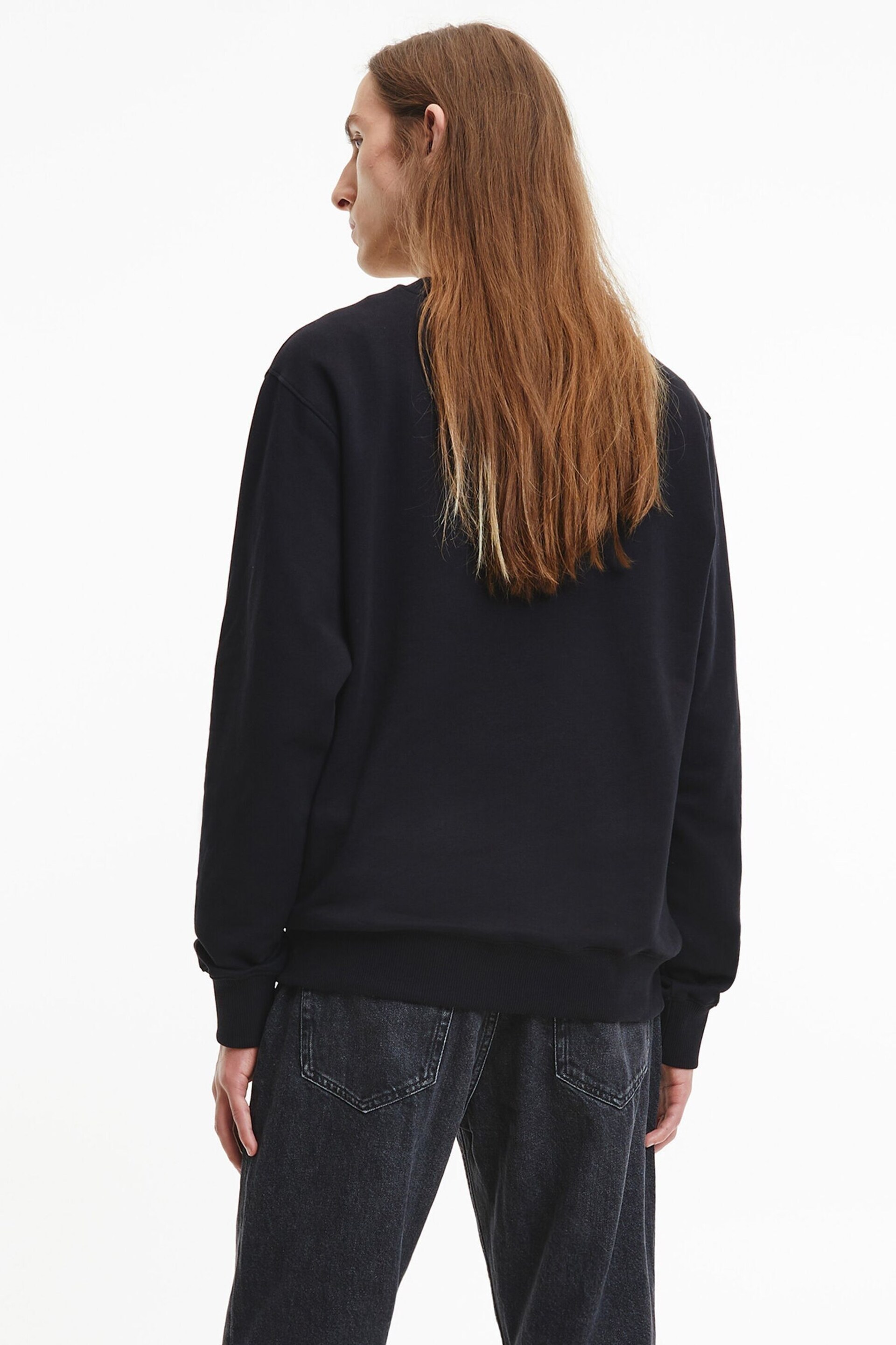 Calvin Klein Black Core Logo Sweatshirt - Image 2 of 5