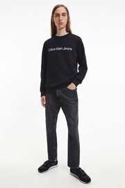 Calvin Klein Black Core Logo Sweatshirt - Image 3 of 5