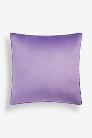 Lilac Purple 59 x 59cm Matte Velvet Cushion - Image 3 of 6