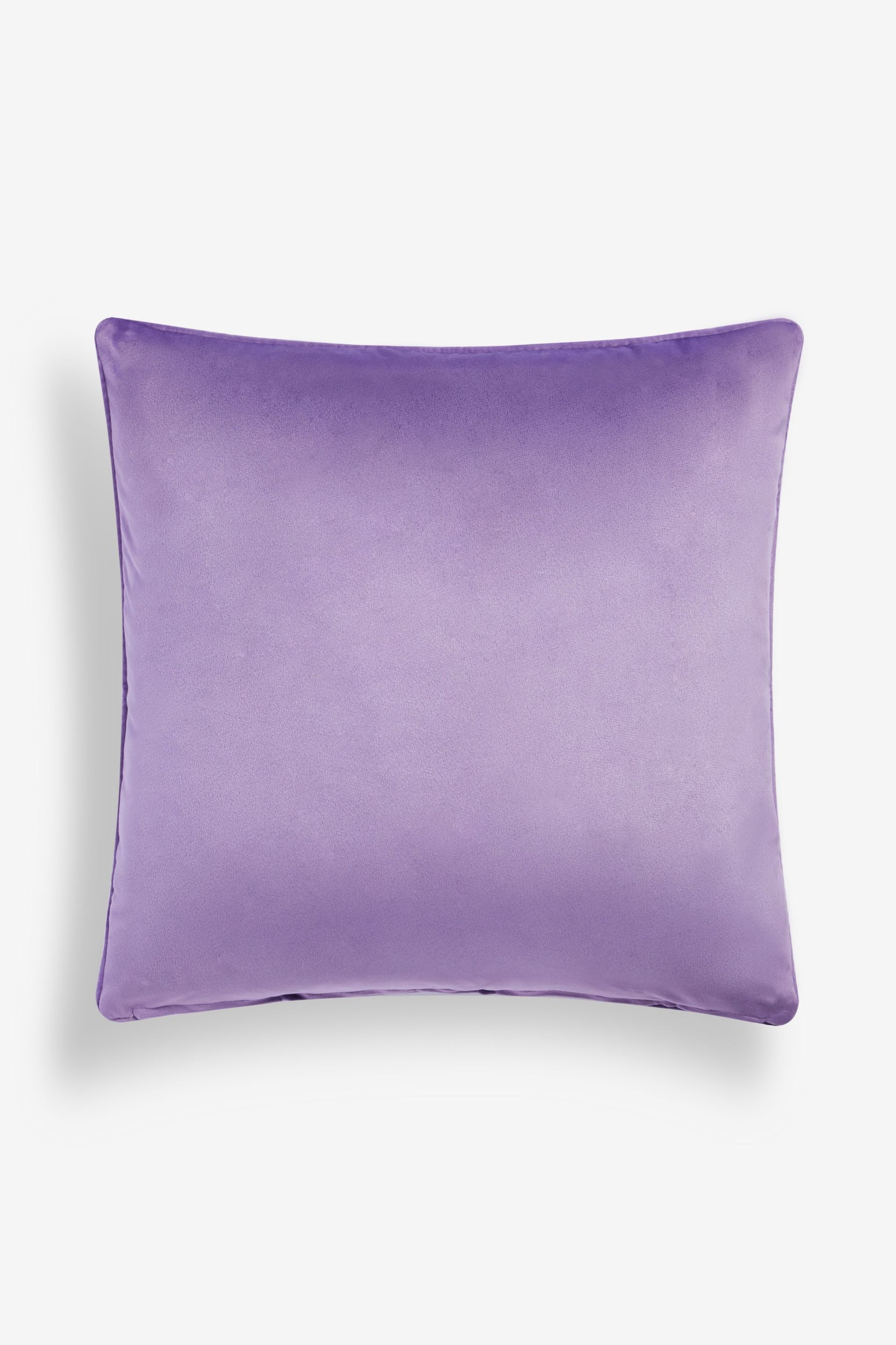 Lilac Purple 59 x 59cm Matte Velvet Cushion - Image 5 of 6