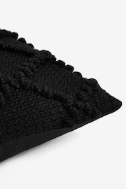 Black Chevron Bobble 43 x 43cm Cushion - Image 6 of 6