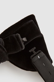 Reiss Black Hike Velvet Bow Tie - Image 3 of 4