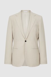 Reiss Stone Fine Single Breasted Wool Blazer - Image 2 of 6