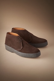 Brown Suede Sanders for Next Crepe Chukka Boots - Image 2 of 8