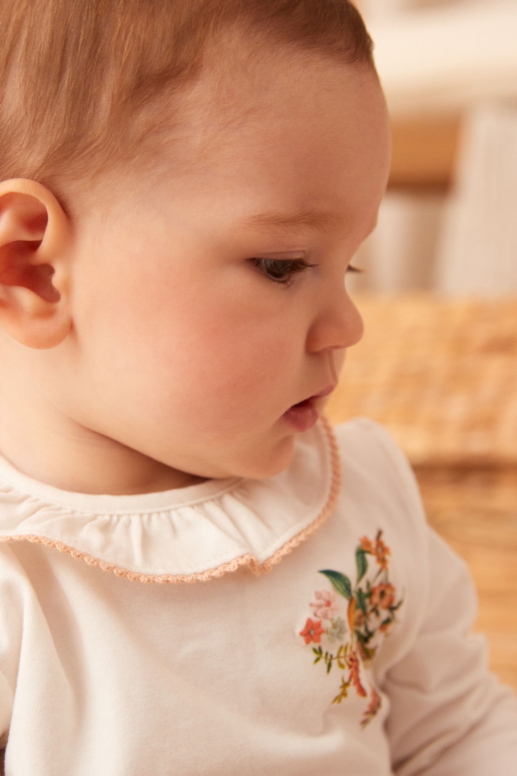 Buy Orange Floral Baby Top And Leggings Set from the Next UK online shop