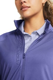 Under Armour Blue/White Storm Midlayer Full Zip Sweat Top - Image 3 of 6